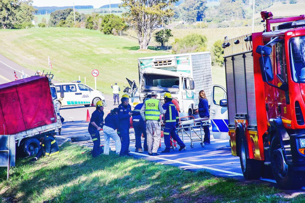 Cinco personas lesionadas en siniestro de tránsito en ruta 5 al norte de la ciudad de Durazno