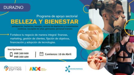 Centro Pymes Durazno-Paso de Los Toros ofrece propuesta de apoyo técnico al sector de belleza y bienestar