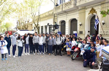 Mayo amarillo: Cientos de niños, adolescentes y adultos participaron de jornada de prevención de siniestros de tránsito