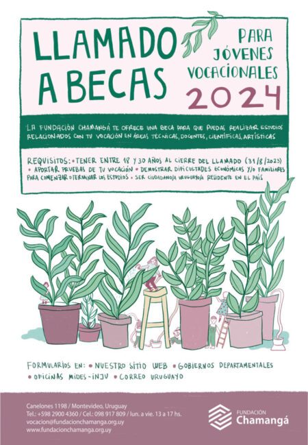 Vence plazo para inscribirse para las becas de Fundación Chamangá