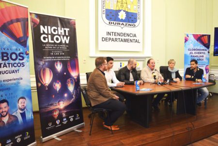 Se realizó hoy en Durazno el lanzamiento oficial de Globomanía, el primer festival de globos aerostáticos de Uruguay
