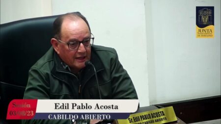 Edil Pablo Acosta y el planteo de inseguridad ante la tasa de homicidios en Durazno