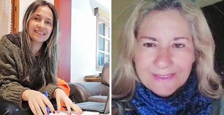 Carolina Álvarez González es quien trabaja en la organización desde Cosa de Mujeres y Mary Lain es una emprendedora de Sarandí del Yí