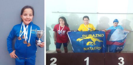 Destacada Actuación de la Nadadora Duraznense Rebeca González en Montevideo