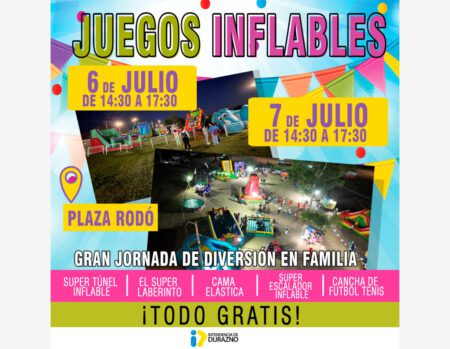 Juegos Inflables en Plaza Rodó este Fin de Semana