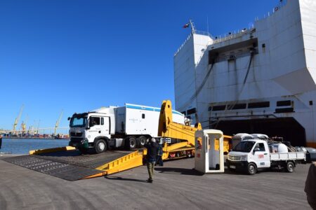 Arribó el tercero de los escáneres que controlarán las exportaciones, importaciones y tránsitos