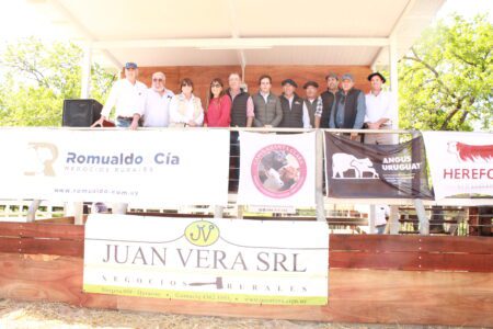La cabaña de Gabriela Abella y Luis Comesaña llevó adelante la subasta con el trabajo de Romualdo & Cía, junto con Juan Vera SRL.