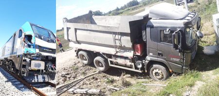Primer accidente en el Ferrocarril Central: un tren vacío fue impactado por un camión en Florida