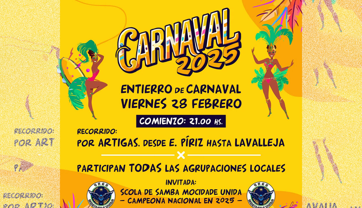 El Entierro de Carnaval, que tendrá lugar mañana viernes 28 de febrero a las 21:00 horas