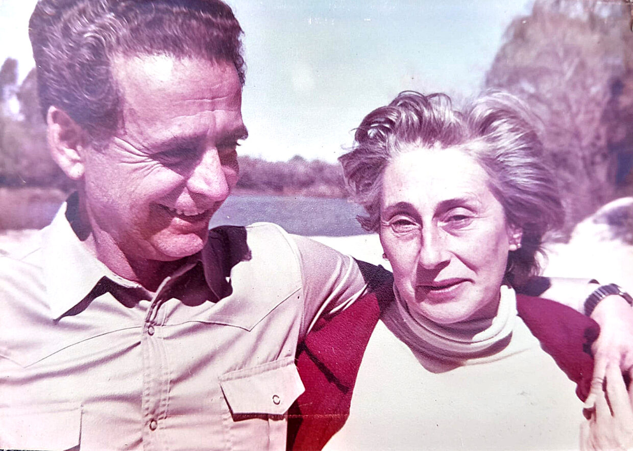 El Prof Delfino Alonzo junto a su esposa Yolanda Ventura